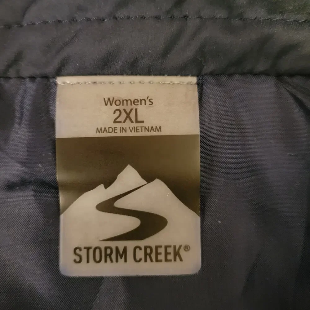 NWT Storm Creek Katrina Women's 2X Quilted Vest Insulated Water Resist Navy Blue - Picture 11 of 16